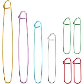 8 PCS Knitting Stitch Holder 6 Size Aluminum Yarn Stitch Holders Stitch Markers for Crocheting Practical Knitting Crochet Tools for Knitting Notions or Crochet