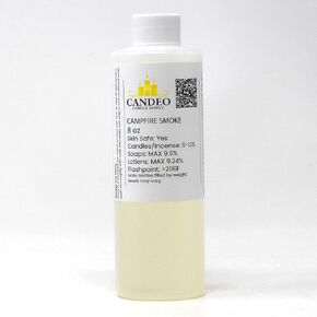 زيت عطر دخان المعسكر (زجاجة 8 أوقية) | صنع الشموع ، صنع الصابون ، بخاخات الغرفة ، قنابل الحمام ، المستحضر ، معطرات السيارات ، ذوبان الشمع | Candeo Candle Supply | فثالات حرة ودعوة 65 متوافقة