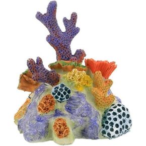 Colorful Coral Reef Aquarium Decoration, Decorative Coral Landscaping Fish Tank Statue, Fish Tank Statue, Resin Rock Ornaments, Fish Tank Decor Accessories
