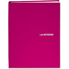 دفتر مختبر BookFactory Pink Lab/100 صفحة مختبر مختبر-الصف الاحترافي-100 صفحة ، 8.5 "× 11" غطاء صلبة وردي ، لمسة ناعمة (LIRPE-100-7GS-VM-PNK (LAB-NOTEBOOK))