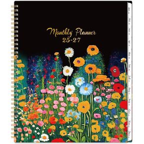 2025-2027 Monthly Planner - 2-Year Monthly Planner from Jul. 2025 - Jun. 2027, Academic Planner 2025-2026, 8.5'' x 11'', Monthly Planner with Tabs, Back Pocket