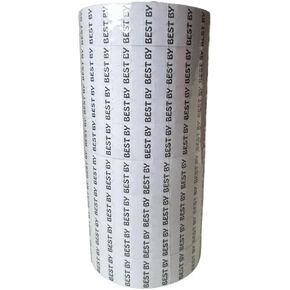 Price Labels Compatible for Monarch 1131 Labellers - 8 Rolls = 20000 Labels (Best by, 1 Sleeve)