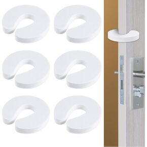 6 Pack Door Slam Preventer, Door Pinch Guard, Foam Door Stopper, Door Slam Stopper, Anti Slam Door Device, Prevents Finger Pinch Injuries and Pet from Getting Locked in Room
