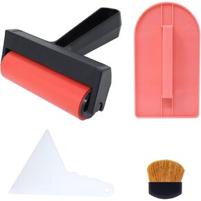Honbay 4PCS Diamond Art Painting Tools Diamond Painting Roller, Press Tool, Straightener Fix Tool and Paint Brush for 5D Diamond Art Craft