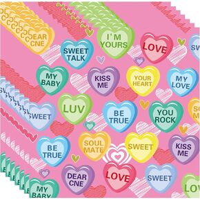 40 PCS Love Heart Party Napkins Valentine Printe Party Party Napkins Valentine Luncheon Factiped Paper Paper Fackins Valentine Paper Fackins Valentine Party Party Supplies in Kuwait