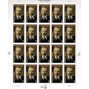 USPS Charles W. Chesnutt Black Heritage - Artist Sheet of 20 41 Cents Stamps Scott 4222