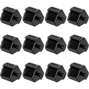 12pcs Tape Dispenser Core, Plastic Tape Dispenser Wheel Holder Insert Tape Dispenser Roll Tape Dispenser Roller Parts Replacement Accessories for School Office Home Supplies (Black)