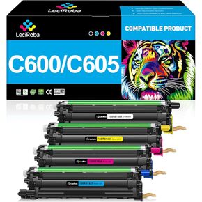 LeciRoba C600 C605 Image Drum Unit Replacement for XEROX Versalink C600N C600DT C600DN C605DN C605S C605X C605XL Printer (4-Pack, 108R01488 108R01485 108R01486 108R01487)