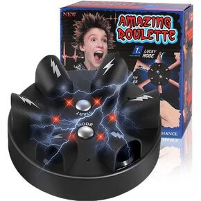 Upgrade Electric Shock Polygraph,Finger Shock Game Shocking Roulette Truth Or Dare Game Party Analyzer Consoles Gifts,Spoof Prank Props Truth Polygraph