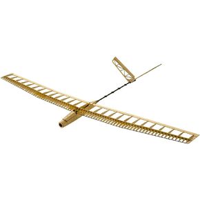RC Plane Kit Uzi Glider Plane, 1.4M Laser Cutting Balsa Wood Sailplane Kit to Build, DIY Electric RC Glider Airplane for Outdoor Fly (KIT+Motor+ESC+Servos+Covering)
