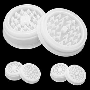 6PCS Resin Grinder Mold for Epoxy Resin Casting, Silicone Mould for Making Herb Spices Grinding Crusher, Acrylic DIY Art Crafts, Baking, High Toughness Grinder Molds Tools Supplies (White Color)