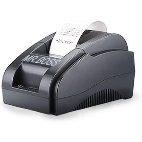 MRBOSS 2“ 58mm POS Cash Register Portable Thermal Receipt Printer with High Speed Printing USB+Bluetooth Interface for Supermarket Restaurant Retail Sales Kitchen Support Windows Android MAC
