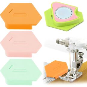 CALIDAKA 4PCS Magnetic Seam Guide for Sewing Machine,2025 New Multifunctional Polygonal Seam Guide Hemmer Guide with Scale,Universal Sewing Accessory & Supplies for Magnet Making Machine