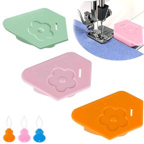 3PCS Magnet Hem Guide for Sewing Machine，Upgraded Polygonal Multifunctional Hemmer Gauge for Sewing Machine,Sewing Accessory, Sewing Tools, Quilting Supplies,Magnetic Seam Guide with Scale