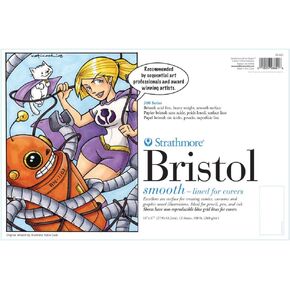 Strathmore 200 Sequential Series Bristol Pad - 11'' x 17'', Smooth, 24 Sheets