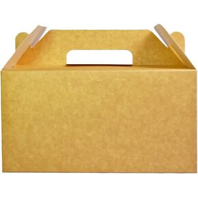 PandaPandaPPS 50 Pack Brown Gable Boxes (8.25"×5"×4") for Foods, Gifts and Party Favors Treat Boxes, Goodie Gift Boxes for Birthday Party, Wedding, Baby Shower