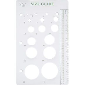 FUNSHOWCASE Fondant Gumpaste Flower Bud Ball Circle Size Guide Ruler