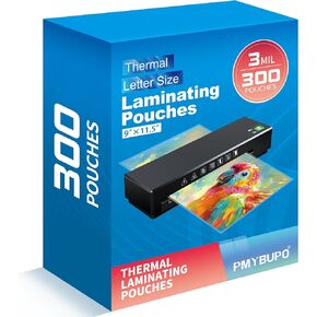 Thermal Laminating Pouches,Hold 8.5 x 11 inch Sheets 200 Pack,3 Mil Clear Thermal Laminate Pouches 9 x 11.5 inch Lamination Sheet Paper
