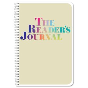 BookFactory ''The Reader's Journal/Reader Book Tracking Log Book/Book Club Notebook/Logbook - Wire-O, 116 Pages, 6'' x 9'' (JOU-116-69CW-PP(Reading-Journal))
