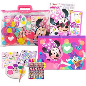 Minnie Mouse Coloring and Activity Kit - Bundle with Minnie Mouse Coloring Book, Stickers, Paint, Activities, and More | Minnie Mouse Art Set for Kids, Girls
