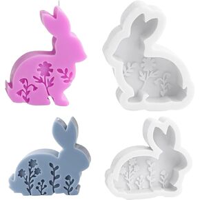 قالب شمعة أرنب عيد الفصح ، قوالب الشموع لصنع الشموع ، قالب شمعة ثلاثية الأبعاد قابلة لإعادة استخدام in Kuwait