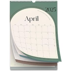 DOURA 2025 Wall Calendar, Vertical Wall Calendar, The Perfect Wall Hanging Calendar for Easy Organizing, 15" * 10",12 Months Aesthetic Wall Calendar January 2025 to December 2025