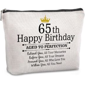 90th Birthday Gifts for Women Travel Zipper Makeup Bag 90th Birthday Gift Ideas Mom Grandmother Aunt Happy 90th Birthday 90th Birthday Party Decorations