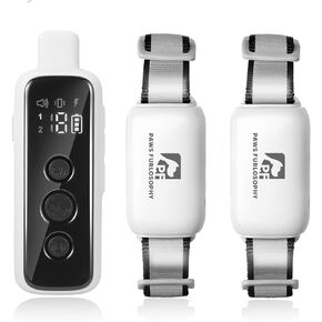 Dog Training Collar with Remote, No Shock Collar for Dogs, 1000ft Remote Control Dog E Collar,3 Training Modes, Suitable for Small, Medium, Large Dogs, IPX7 Waterproof
