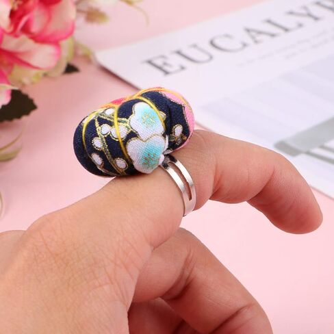 Healifty 3pcs Pin Cushion Ring لخياطة دبوس الإبرة وسادة الإصبع pincusion قابلة للتعديل للملحقات وسادة سلامة سلامة الخياطة (لون عشوائي) (لون عشوائي) in Kuwait