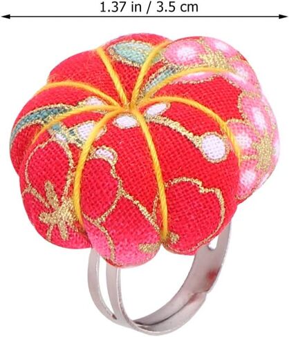Healifty 3pcs Pin Cushion Ring لخياطة دبوس الإبرة وسادة الإصبع pincusion قابلة للتعديل للملحقات وسادة سلامة سلامة الخياطة (لون عشوائي) (لون عشوائي) in Kuwait