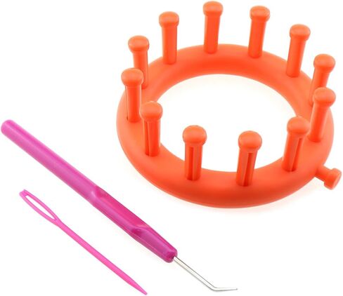 Luorng DIY Woolen Flower Weaving Kit Trans Creative Circular Loom Forcor in Kuwait