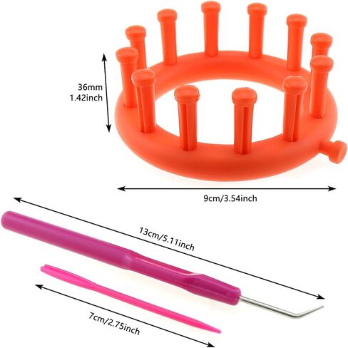 Luorng DIY Woolen Flower Weaving Kit Trans Creative Circular Loom Forcor in Kuwait