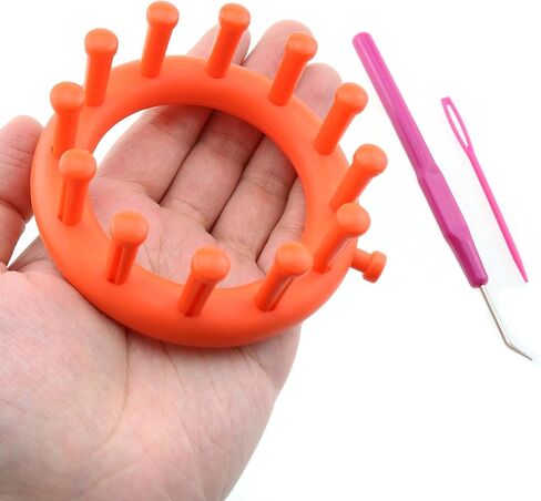 Luorng DIY Woolen Flower Weaving Kit Trans Creative Circular Loom Forcor in Kuwait