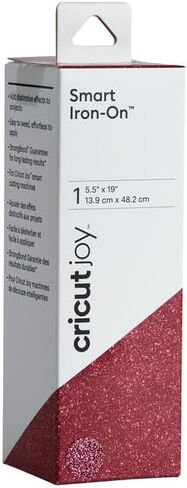 Cricut Smart Iron On Vinyl (5.5 x 19) (Glitter Pink) for Joy Machine, Iron On Vinyl for Cricut, Heat Transfer Vinyl, Easy Weed Vinyl Heat Transfer, Matless Cutting Smart Vinyl Iron On, 3pk in Saudi Arabia