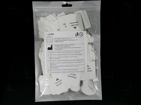 100 Pcs Keychain Packaging, Bracelet Packaging Self Adhesive Bracelet Display Card Small Business, Bracelet Stand for Supplier Jewelry, Bracelet, Earring Display Jewelry Making Supplies(White) in Kuwait