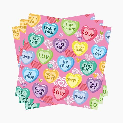 40 PCS Love Heart Party Napkins Valentine Printe Party Party Napkins Valentine Luncheon Factiped Paper Paper Fackins Valentine Paper Fackins Valentine Party Party Supplies in Kuwait