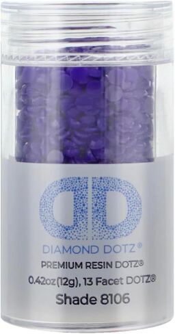 Diamond Dotz 2.8mm 12g اسطوانة Imperial Purple - حبات اللوحة الماسية الحرة ، حبات فن الماس ، تدريبات بديلة ، جواهر فضفاضة للحرف اليدوية والمشاريع الفنية in Saudi Arabia