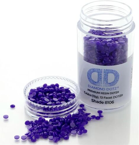 Diamond Dotz 2.8mm 12g اسطوانة Imperial Purple - حبات اللوحة الماسية الحرة ، حبات فن الماس ، تدريبات بديلة ، جواهر فضفاضة للحرف اليدوية والمشاريع الفنية in Saudi Arabia