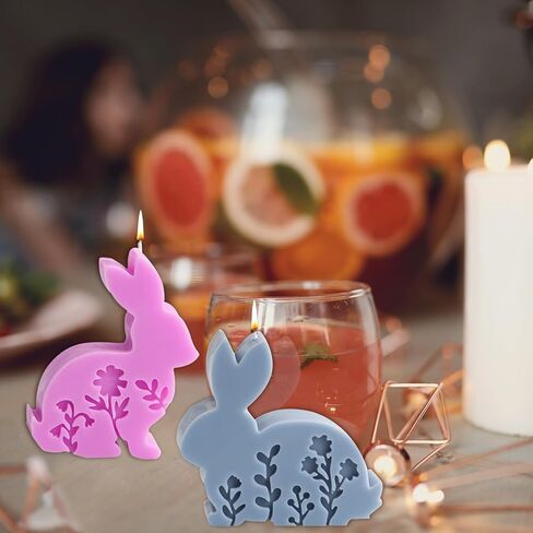 قالب شمعة أرنب عيد الفصح ، قوالب الشموع لصنع الشموع ، قالب شمعة ثلاثية الأبعاد قابلة لإعادة استخدام in Kuwait