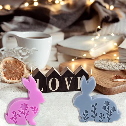 قالب شمعة أرنب عيد الفصح ، قوالب الشموع لصنع الشموع ، قالب شمعة ثلاثية الأبعاد قابلة لإعادة استخدام in Kuwait