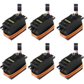 6pcs MG995 Servo Motor Control 180 Angle Metal Gear Servo Digital High Speed Torque Servo Motor