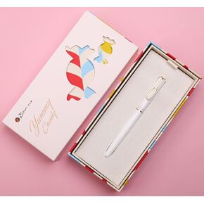 Picasso 620 Yummy Candy Series Fountain Pen with Gift Box (White, EF Nib 0.35mm)
