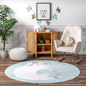nuLOOM Ilse Colorful Dots Machine Washable Kids Area Rug, 4x6, Multi