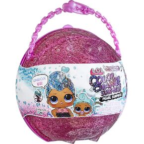 L.O.L. Surprise! Glitter Color Change Pearl (Purple) with 6 Surprises- Exclusive Collectible Doll & Lil Sister in Interactive Playset, Holiday Toy, Great Gift for Kids Ages 4 5 6+ Years Old