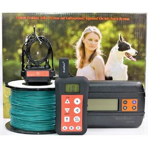 Remote Dog Training Shock Collar & Underground/In-ground Electric Electronic Dog Boundary Containment Fence System Combo