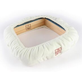 The Oxford Company Natural White Frame Cover (White, Small - 10" X 10")