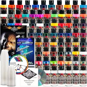 Createx 66 Wicked Colors 2oz Complete Colors Airbrush Paint Set