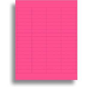 1/5 Cut File Folder Tab Inserts - High Visibility Hanging File Folder Printable Tabs for Inkjet & Laser Printers - 72 per Sheet - 10 Sheets / 720 Printable File Folder Labels (Multicolor)