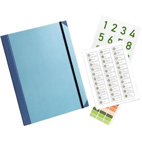 in case i go Missing Binder，Organizer，Binder，Important Document Organizer，Life Binder，Accordion File Organize（10.23 * 12.59 * 0.67in） (Blue)