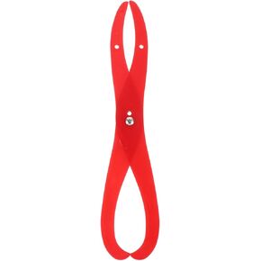 TEHAUX Pottery Caliper, 6 inch Plastic Measuring Tool for Clay Sculpture Bent Leg Calipers Measurements for Carving Shaping Sculpting, Red